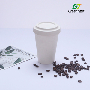 Eco Pla Coffee Cup Travel Mug with Lid