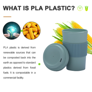 Eco Coffee Cup Tumblers in 100% Compostable PLA